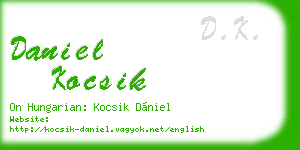 daniel kocsik business card